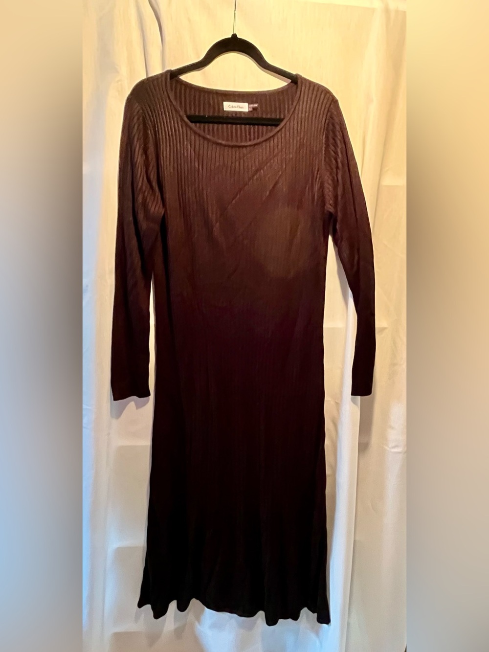 Calvin Klein Long-Sleeve Ribbed sweater Dress
